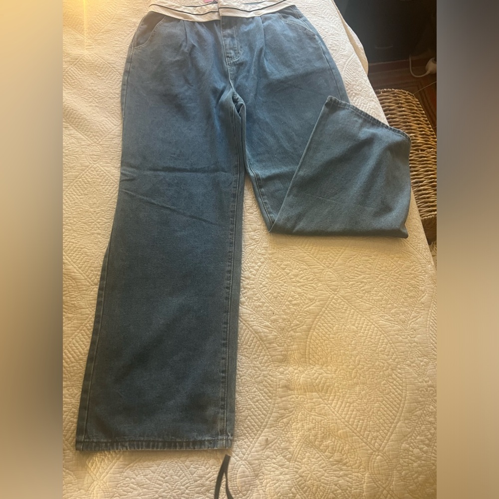 Edikted wide leg denim (nwt)
